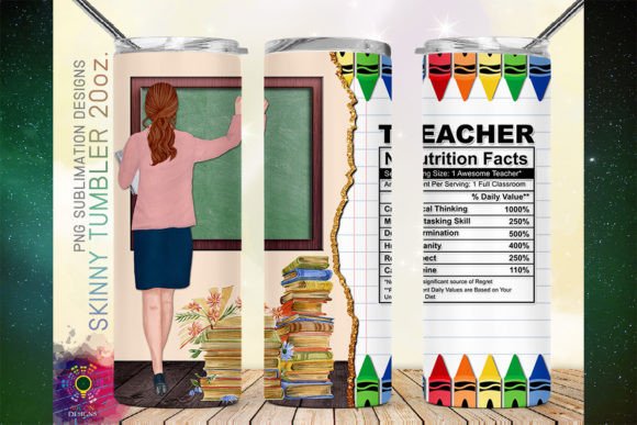 Download Crayons Teacher Nutrition Facts Tumbler - Crayons Collection
