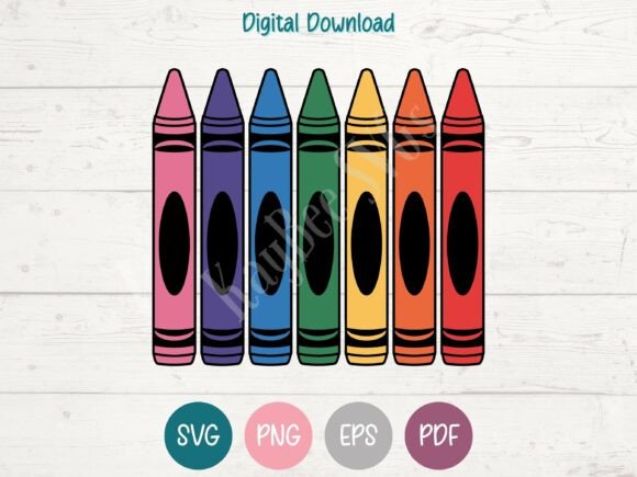 Download Crayons SVG PNG EPS PDF Design - Crayons Collection