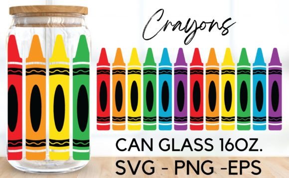 Download Crayons Libbey Glass Wrap Svg - Crayons Collection
