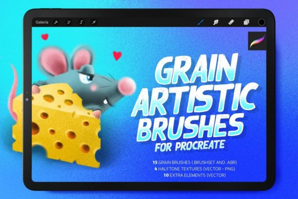 Download Grain Artistic Brushes for Procreate - Premium Bundle