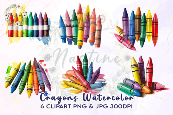 Download Crayons Watercolor Clipart - Crayons Collection