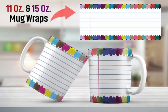 Download Crayons and Lined Paper Mug Sublimation - Crayons Collection