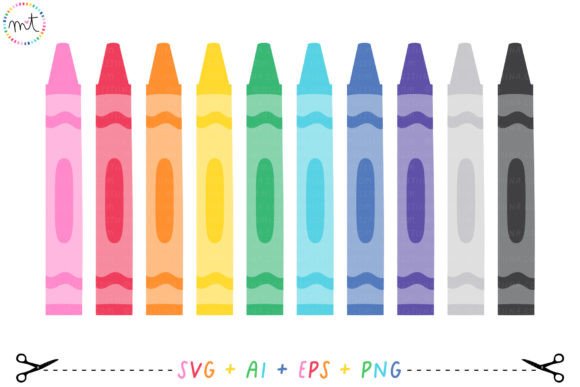 Download Rainbow Crayons - Crayons Collection
